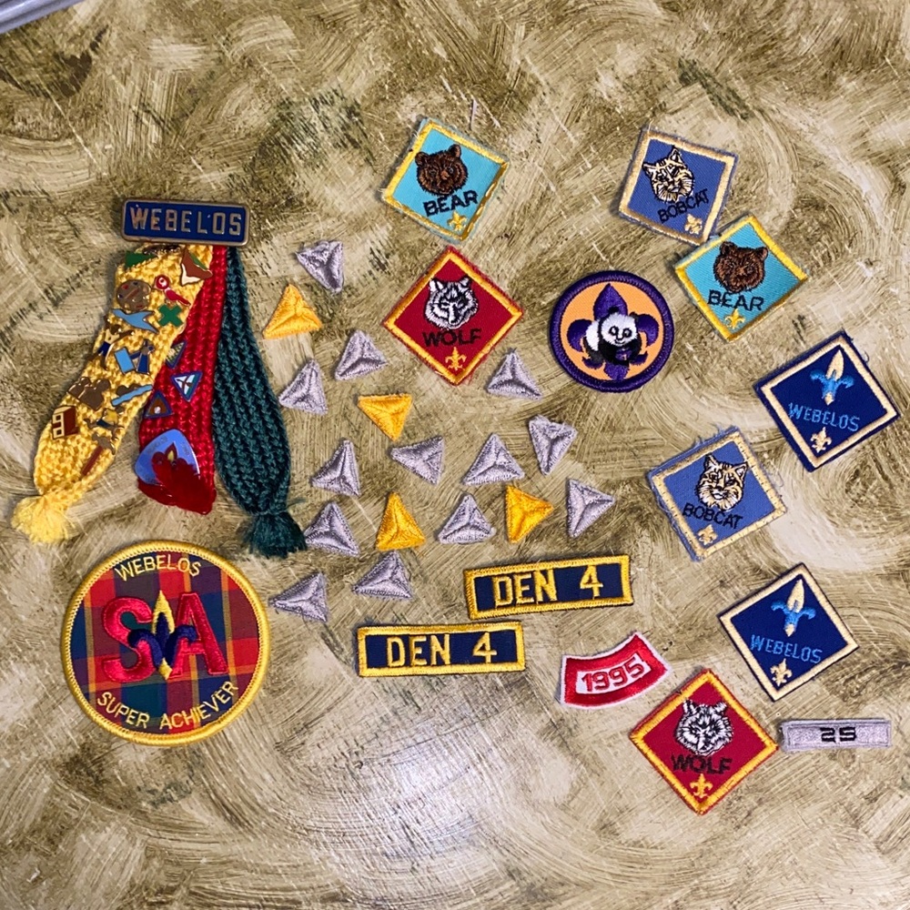 Vintage Boy Scout Scouting America Webelos Patches & Pins Collection of 50